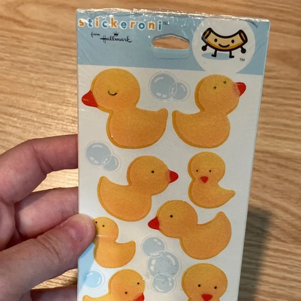 NWT Hallmark Bath Ducky‎ Velvet sticker pack